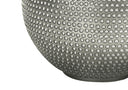 Round Table Lamp With Ivory Drum Shade - Gray - HomeRoots - Table Lamps - Elite Enclave Home