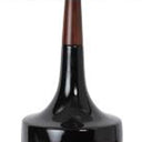 Ceramic Genie Table Lamp With White Shade - Black