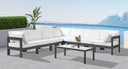 Nizuc - Outdoor Patio 7 Piece Modular Sectional With Gray Frame - Meridian Furniture - Stationary Sectionals- Elite Enclave Home