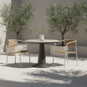 Esme - Outdoor Cafe Table - Cream - Moe's Home Collection - Dining Tables - Elite Enclave Home
