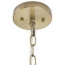 Elegenza - 6 - Light Chandelier With Fabric Drum Shades - Antique Gold - Hampton Hill - Chandeliers - Elite Enclave Home