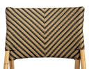 Faux Rattan Dining Chair - Brown