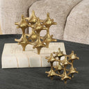 Gilded - Connection Modern Sculptures (Set of 2) - Brass / Gold - Uttermost - Sculptures & Figurines - Elite Enclave Home