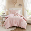 Gracie - Twin Floral Reversible Comforter Set With Flower Throw Pillow - Pink - Intelligent Design Kids - Comforters & Sets - Elite Enclave Home