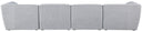 Miramar - 4 Seat Modular Sofa - Meridian Furniture - Stationary Sectionals - Elite Enclave Home