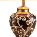 Ancient Baroque Styled Table Lamp - Gold
