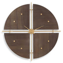 Uttermost Walnut Elegance Wall Clock – walnut wood frame with elegant design
