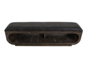 Black Balam - Wooden Bench With Cushioned Seat - Oil Black