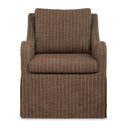 Luisa - Pinstripe Swivel Chair - Brown - Uttermost - Swivel Chairs - Elite Enclave Home