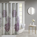 Maible - Printed Floral Shower Curtain - Purple - Madison Park Essentials - Shower Curtains - Elite Enclave Home