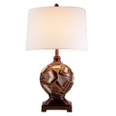Mosaic Design Table Lamp - Brown Metallic