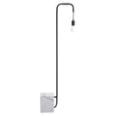 Industrial Marble Bulb Floor Lamp - Black And White - HomeRoots - Floor Lamps - Elite Enclave Home
