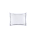 500 Thread Count Luxury - Full Sateen Embroidered Comforter Set - White / Gray