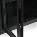 Macarthur - Reclaimed Oak 4 Door Cabinet - Aged Black - Classic Home - Sideboards- Elite Enclave Home