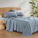 Cotton 144TC - Twin Printed Sheets - Diamond Blue