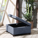 Aspen - Ottoman - Blue - Madison Park - Storage Ottomans - Elite Enclave Home