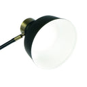 LED Adjustable Desk Lamp - Matte Black And Antiqued Brass