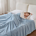 Microfleece - Twin Blanket - Blue