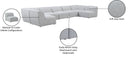 Miramar - 7 Piece Modular Sectional - Meridian Furniture - Stationary Sectionals - Elite Enclave Home