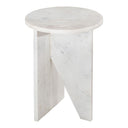 Grace - Marble Accent Table - White - Moe's Home Collection - Accent Tables - Elite Enclave Home