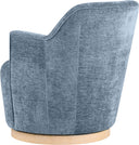 Clarita - Chenille Swivel Accent Chair - Meridian Furniture - Swivel Chairs - Elite Enclave Home