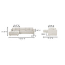 Bryn - Sectional Left - Oyster - Moe's Home Collection - Stationary Sectionals - Elite Enclave Home
