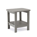 Plastic Outdoor Side Table - Light Gray