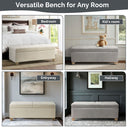 Ashcroft - Storage Bench - Gray Multi - Madison Park - Storage Benches - Elite Enclave Home