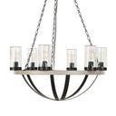 Edgecomb - 6 Light Indoor-Outdoor Chandelier - Black / Gray