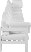 Nizuc - Outdoor Patio 6 Seat Modular Sofa With White Frame - Meridian Furniture - Stationary Sectionals- Elite Enclave Home