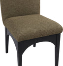 Waldorf - Boucle Dining Side Chair With Black Legs - Meridian Furniture - Side Chairs - Elite Enclave Home