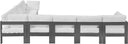 Nizuc - Outdoor Patio 8 Piece Modular Sectional With Gray Frame