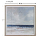Distant Land - Framed Print - Blue
