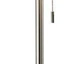 Traditional Shaped Floor Lamp With Drum Shade - Silver / White - HomeRoots - Floor Lamps - Elite Enclave Home