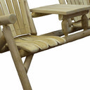 66" Solid Wood Adirondack Chair - Natural