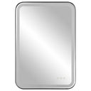 Crofton - Vanity Mirror - Black & Pearl Silver