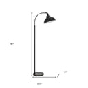 61" Traditional Shaped Floor Lamp - Bronze - HomeRoots - Floor Lamps - Elite Enclave Home