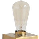 Lamp Base LED With Clear Shade - Gold