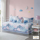 Cloud - 6 Piece Reversible Daybed Set - Blue