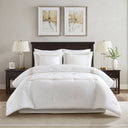 Nile - 4 Piece King Sateen With Embroidery Oversized Comforter Set - Multi