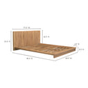Plank - Queen Bed - Natural Oak - Moe's Home Collection - Slat Beds - Elite Enclave Home