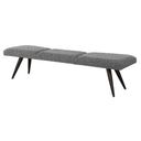 Bowtie - Charcoal Fabric Bench