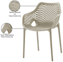 Mykonos - Outdoor Dining Chair (Set of 2) - Meridian Furniture - Chair Sets- Elite Enclave Home