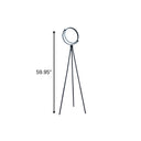 LED Tripod Floor Lamp With Black Metal Novelty Shade - Black - HomeRoots - Floor Lamps - Elite Enclave Home