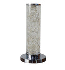 Metal Column LED Rope Table Lamp With Clear - Silver