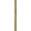 Tray Table Floor Lamp With White Drum Shade - Nickel - HomeRoots - Floor Lamps - Elite Enclave Home
