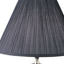 Bedside Table Lamp With Black Empire Shade - Black