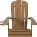 Heavy Duty Plastic Adirondack Chair - Light Brown