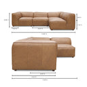 Form - Signature Modular Sectional - Tan - Moe's Home Collection - Stationary Sectionals - Elite Enclave Home