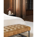 Wyatt - Leather Bench - Beige - Moe's Home Collection - Upholstered Benches - Elite Enclave Home